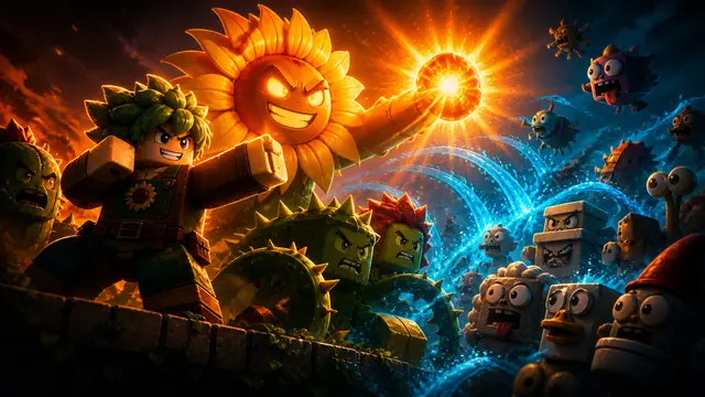 Plants vs Brainrots script thumbnail — Auto Plant, Auto Collect, Auto Sell
